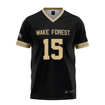 Wake Forest - NCAA Football : Antonio Meeks - Black Football Jersey-0