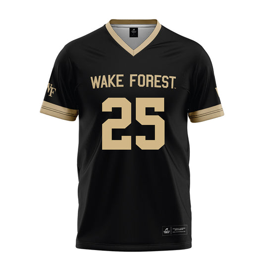 Wake Forest - NCAA Football : Joshua Patterson - Black Football Jersey-0