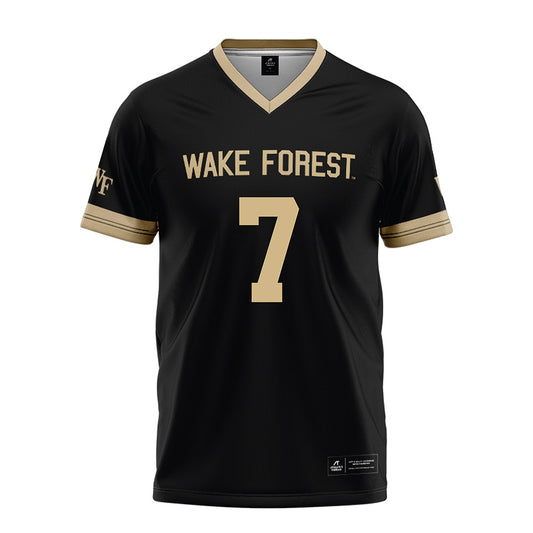 Wake Forest - NCAA Football : Wondame Davis Jr - Black Football Jersey-0