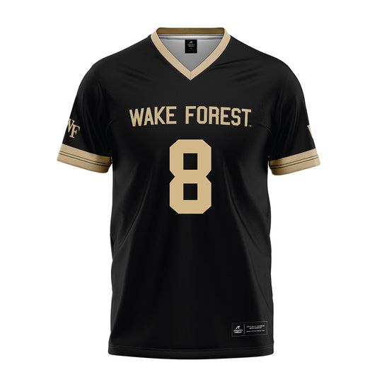 Wake Forest - NCAA Football : Braylon Johnson - Black Football Jersey-0