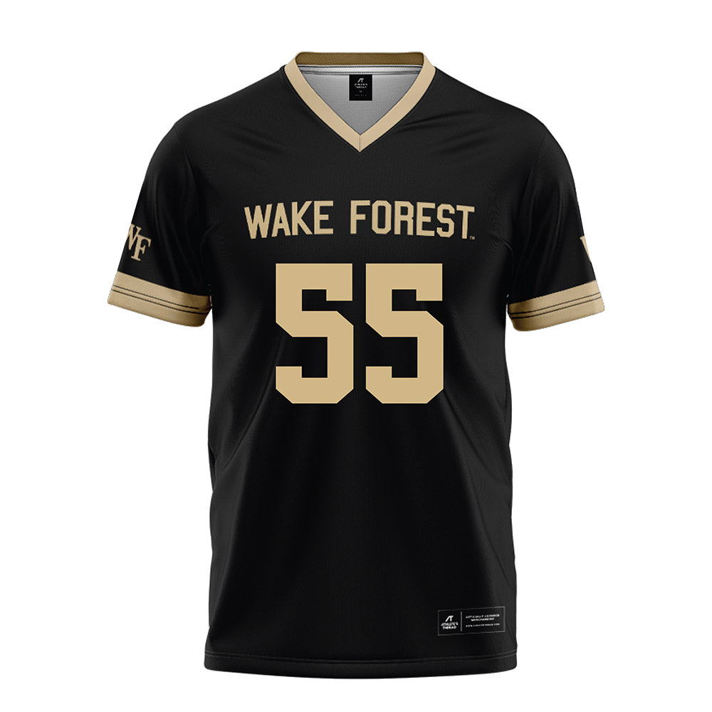 Wake Forest - NCAA Football : Tolu Olajide - Black Football Jersey-0
