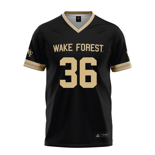 Wake Forest - NCAA Football : Seth Carethers - Black Football Jersey-0