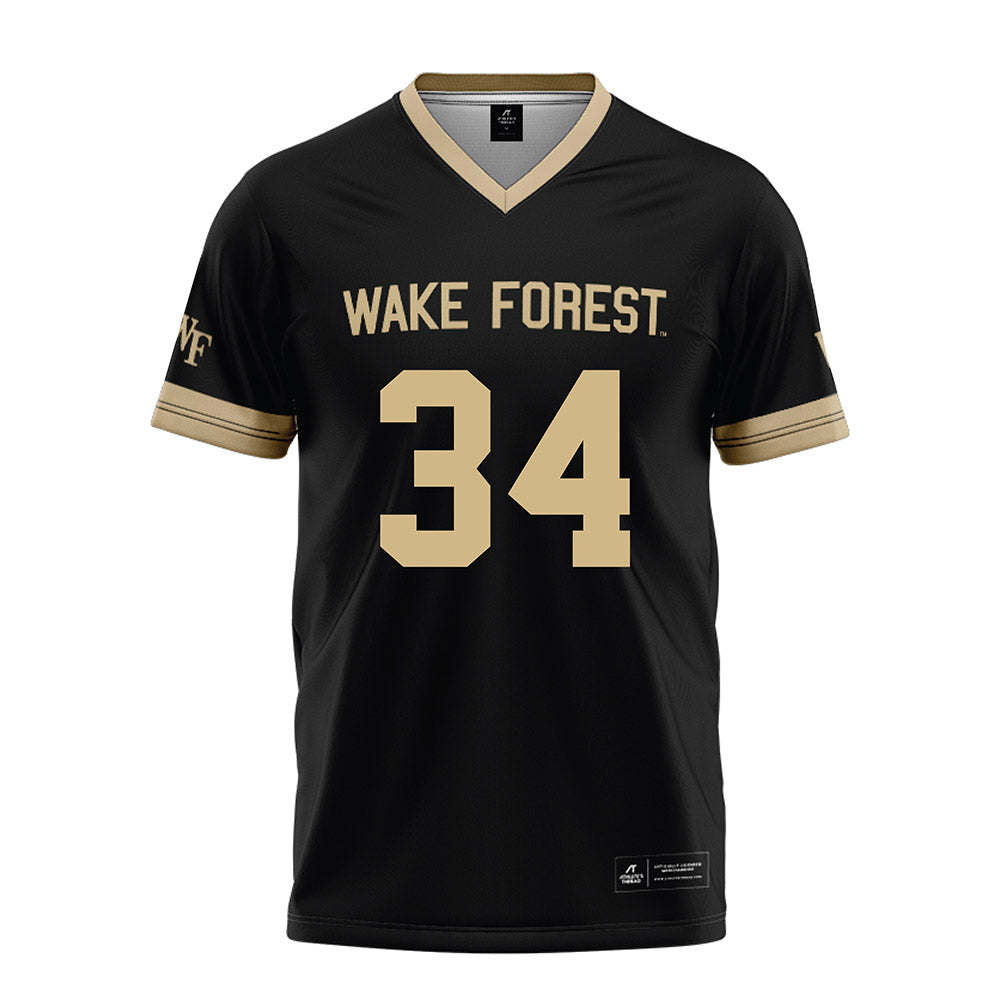 Wake Forest - NCAA Football : Micheal Ahoua - Black Football Jersey-0