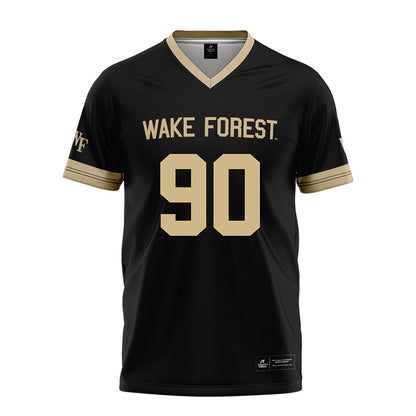 Wake Forest - NCAA Football : Sydir Mitchell jr - Black Football Jersey-0
