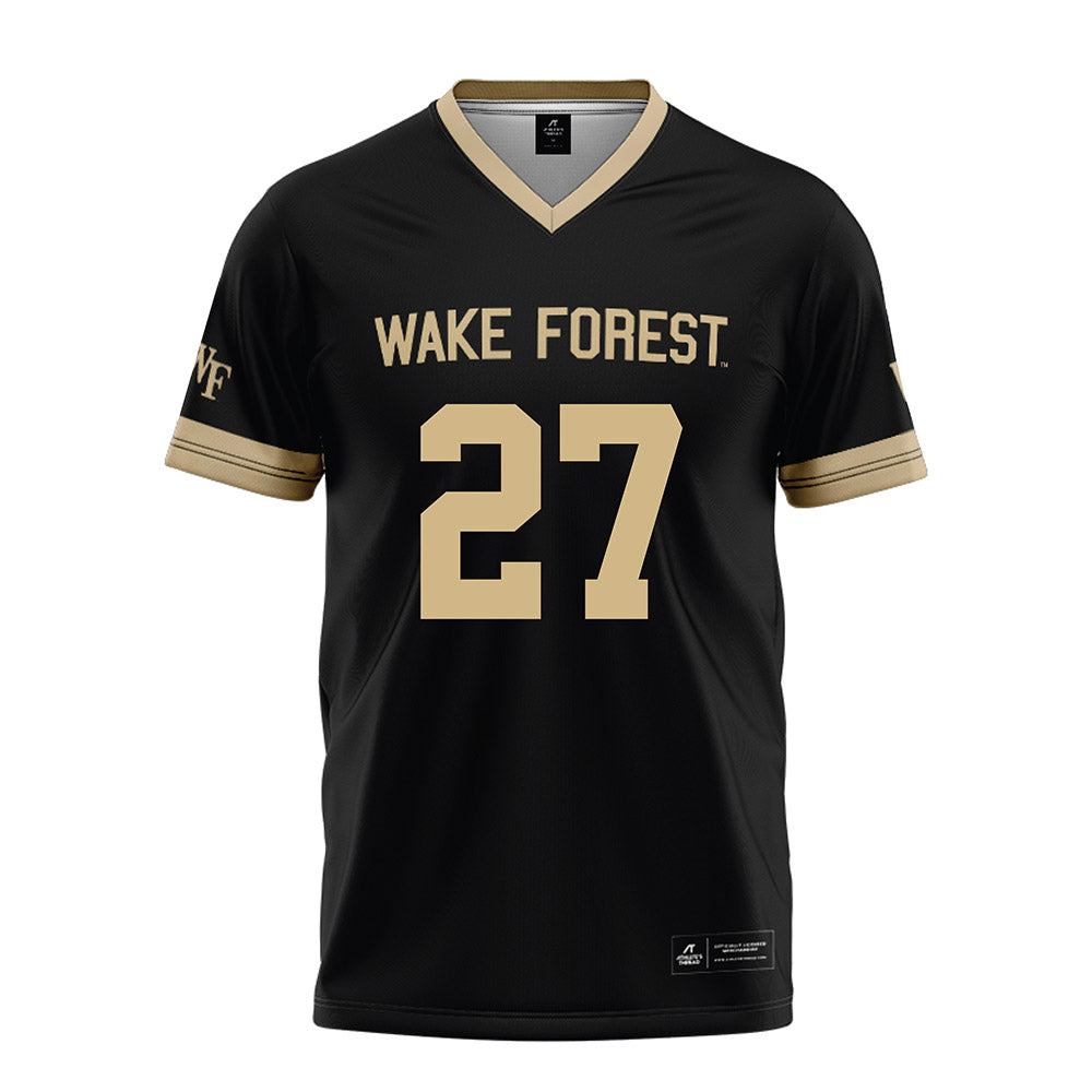 Wake Forest - NCAA Football : Ryan Henley - Black Football Jersey-0