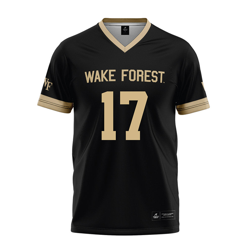 Wake Forest - NCAA Football : Grant Lawless - Black Football Jersey-0