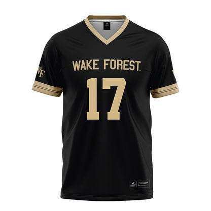 Wake Forest - NCAA Football : Grant Lawless - Black Football Jersey-0