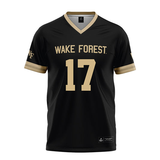 Wake Forest - NCAA Football : Grant Lawless - Black Football Jersey-0