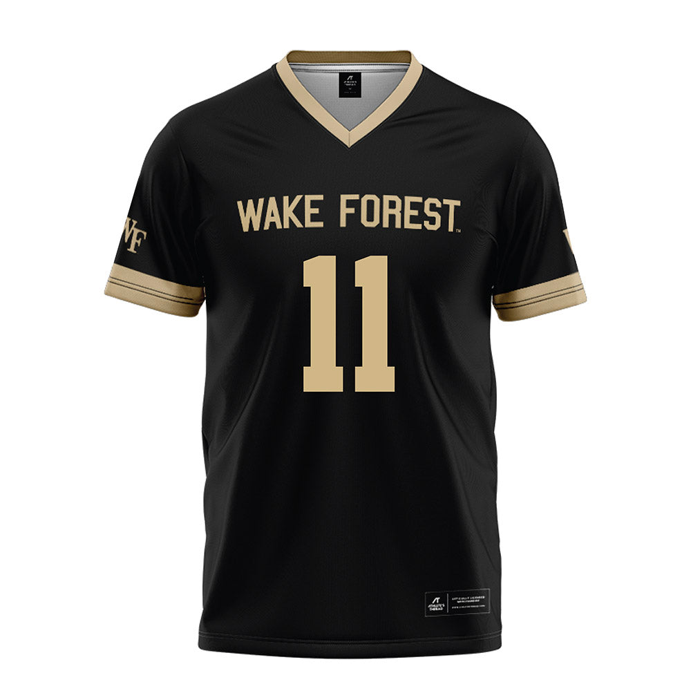 Wake Forest - NCAA Football : Ny Carr - Black Football Jersey-0