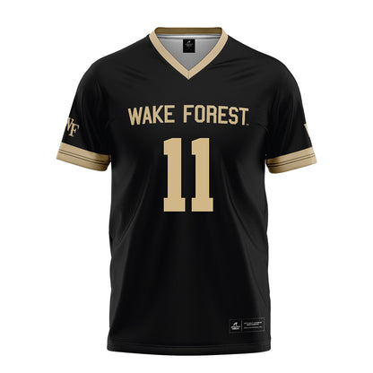 Wake Forest - NCAA Football : Ny Carr - Black Football Jersey-0