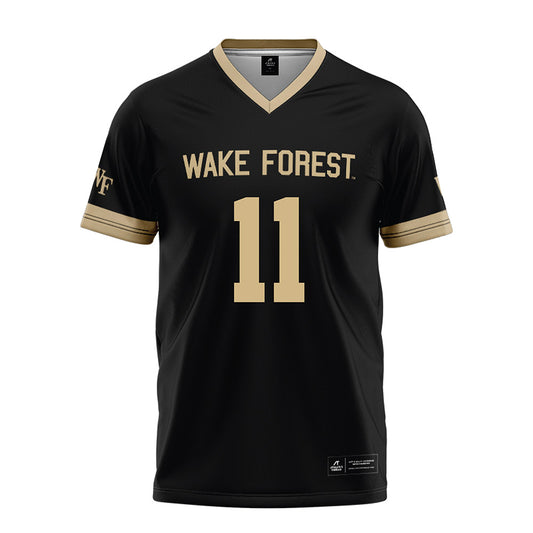 Wake Forest - NCAA Football : Ny Carr - Black Football Jersey-0