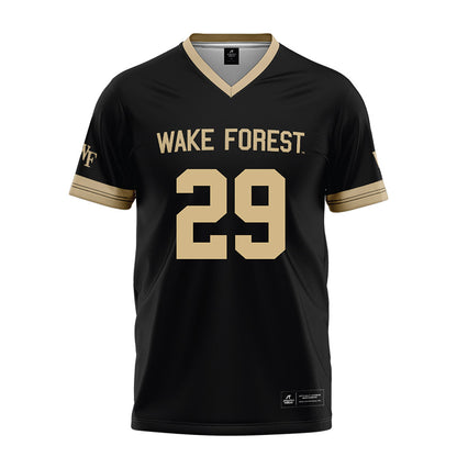 Wake Forest - NCAA Football : Jake Ryan - Black Football Jersey-0