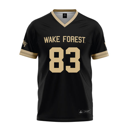 Wake Forest - NCAA Football : Kobe Adeleke-Hokes - Black Football Jersey-0