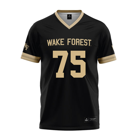 Wake Forest - NCAA Football : Derrell Johnson - Black Football Jersey-0