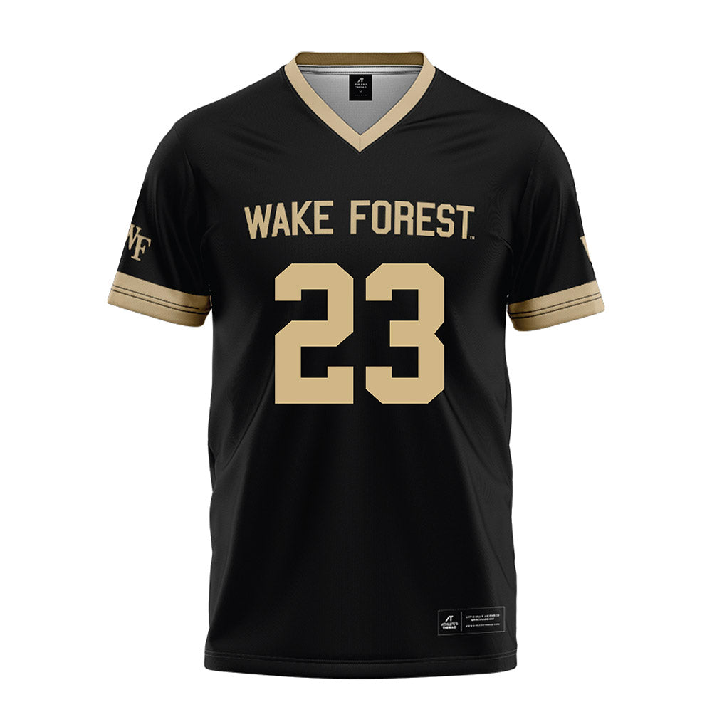 Wake Forest - NCAA Football : Vincent Firenze - Black Football Jersey-0