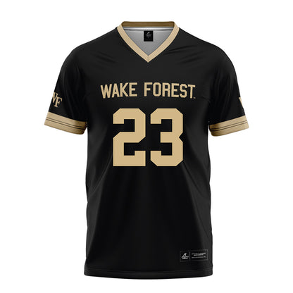 Wake Forest - NCAA Football : Vincent Firenze - Black Football Jersey-0