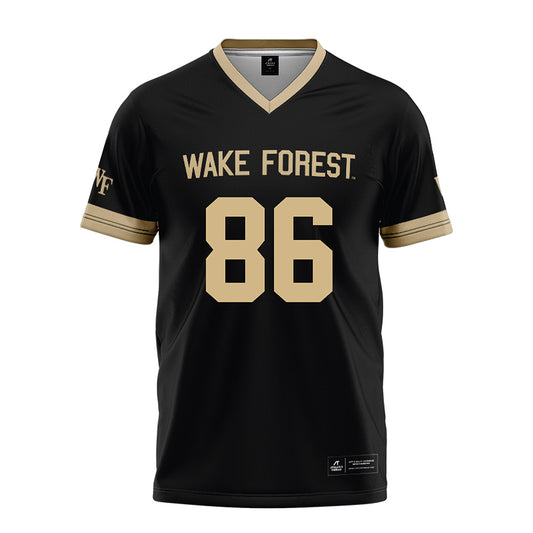 Wake Forest - NCAA Football : Maximilian Tillfeldt Retsler - Black Football Jersey-0