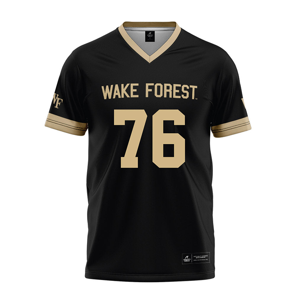 Wake Forest - NCAA Football : Fletcher Turk - Black Football Jersey-0