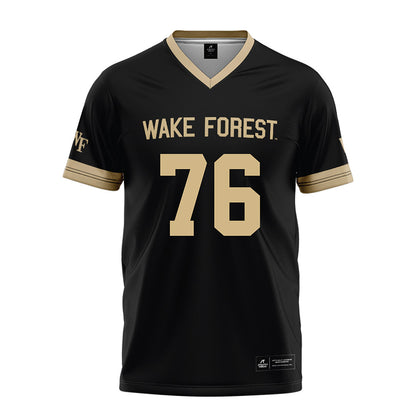 Wake Forest - NCAA Football : Fletcher Turk - Black Football Jersey-0