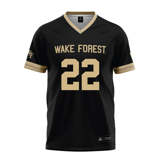 Wake Forest - NCAA Football : Deuce Lawrence - Black Football Jersey-0