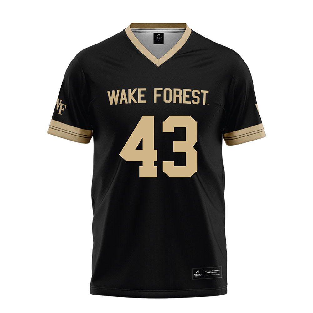 Wake Forest - NCAA Football : Frank Cusano - Black Football Jersey-0