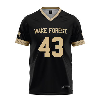 Wake Forest - NCAA Football : Frank Cusano - Black Football Jersey-0