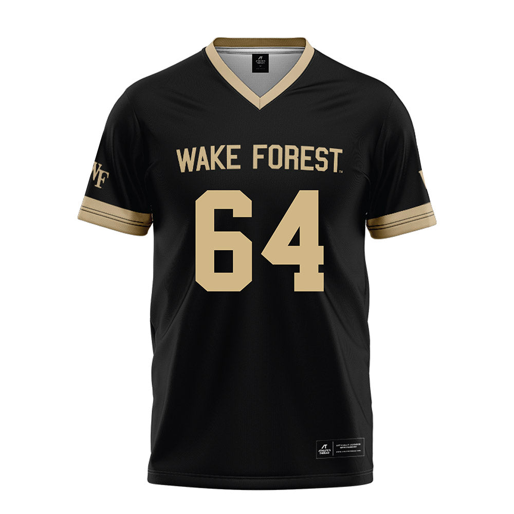 Wake Forest - NCAA Football : Ryan Berger - Black Football Jersey-0
