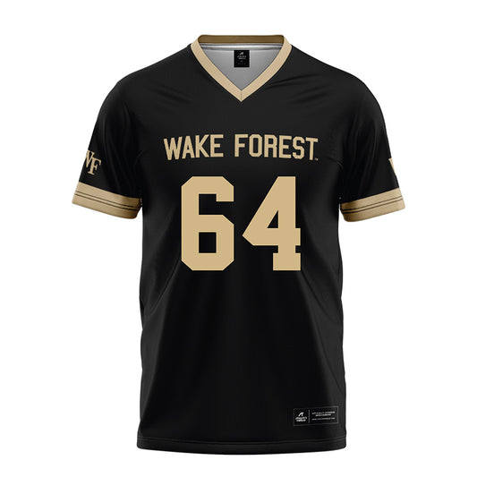 Wake Forest - NCAA Football : Ryan Berger - Black Football Jersey-0