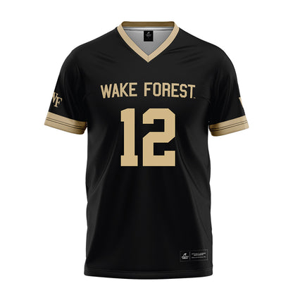 Wake Forest - NCAA Football : Tylan McNichols - Black Football Jersey-0