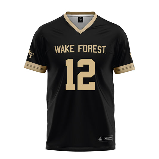 Wake Forest - NCAA Football : Tylan McNichols - Black Football Jersey-0