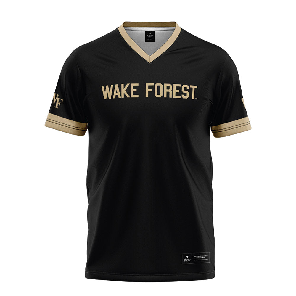 Wake Forest - NCAA Football : Kyndall McCaleb - Black Football Jersey-0