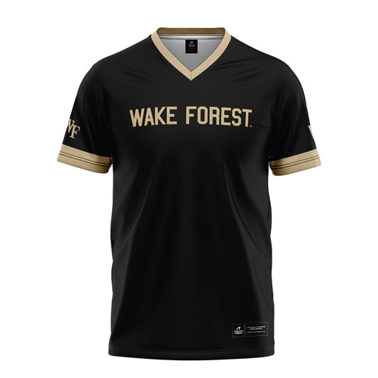 Wake Forest - NCAA Football : Kyndall McCaleb - Black Football Jersey-0