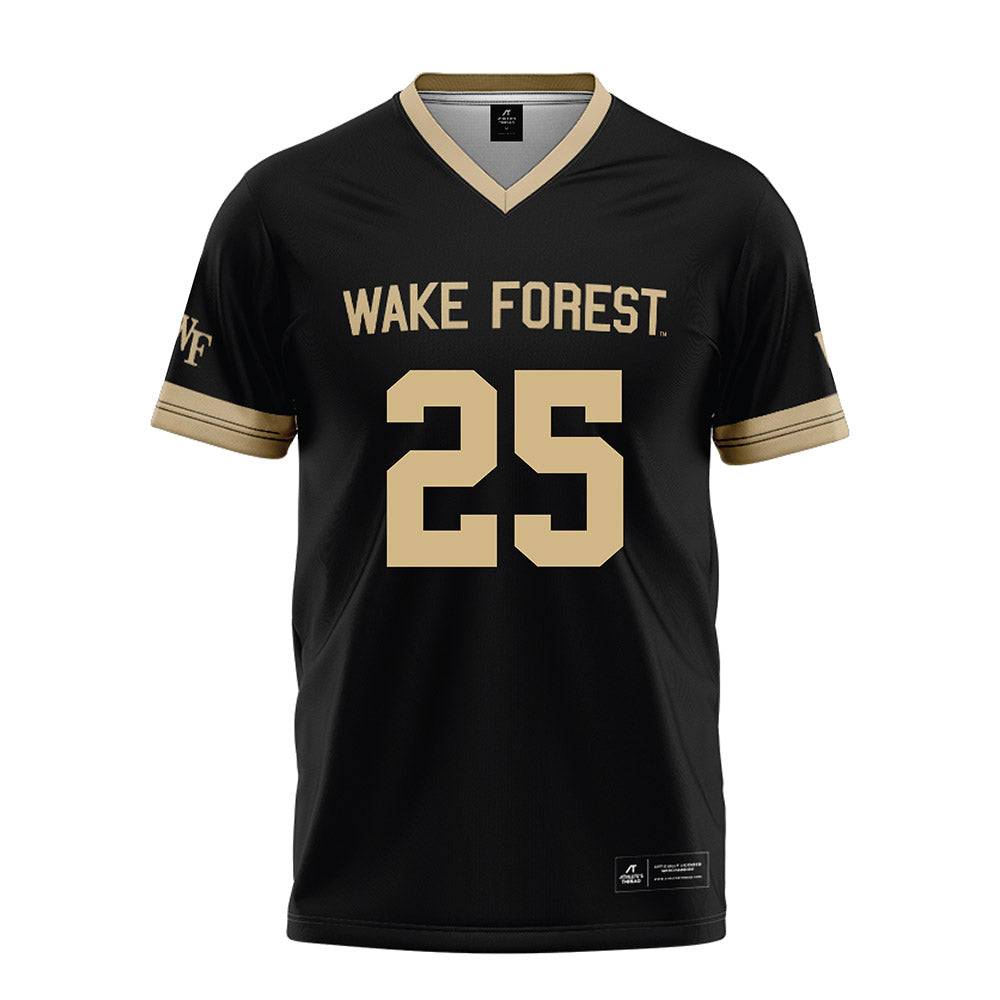 Wake Forest - NCAA Football : Josh Patterson - Black Football Jersey-0