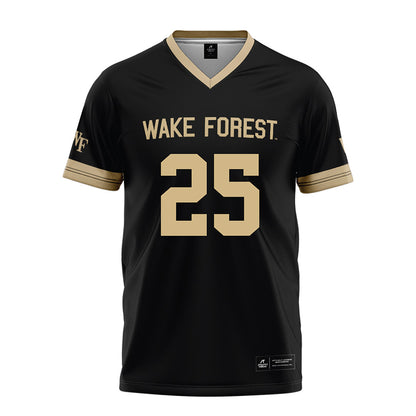 Wake Forest - NCAA Football : Josh Patterson - Black Football Jersey-0