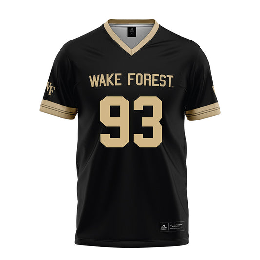 Wake Forest - NCAA Football : Cade Holles - Black Football Jersey-0
