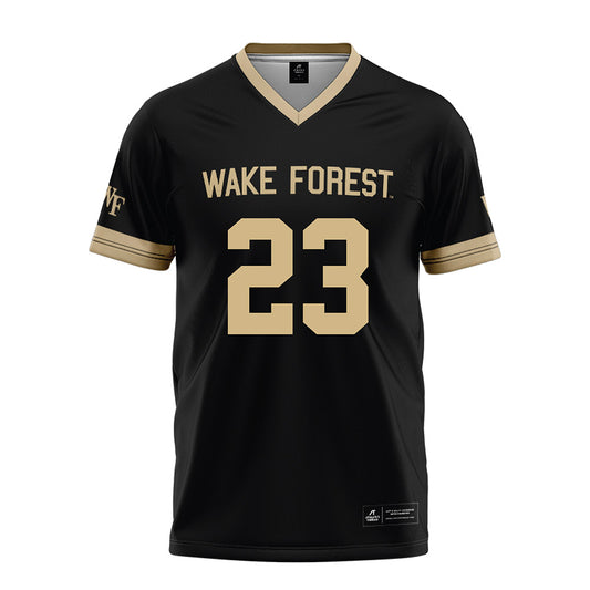 Wake Forest - NCAA Football : Zeek Jackson - Black Football Jersey-0