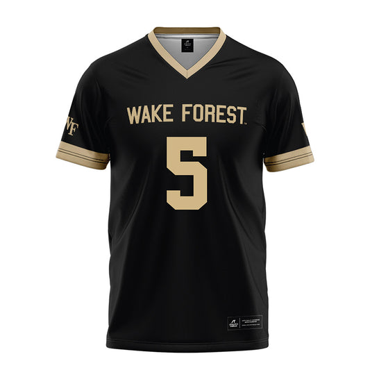 Wake Forest - NCAA Football : Kam Shanks - Black Football Jersey-0