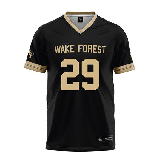 Wake Forest - NCAA Football : Jake Ryan - Black Football Jersey-0