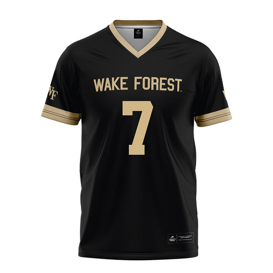 Wake Forest - NCAA Football : Buom Jock - Black Football Jersey-0