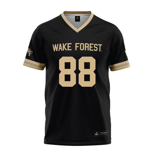 Wake Forest - NCAA Football : Bryce Kania - Black Football Jersey-0
