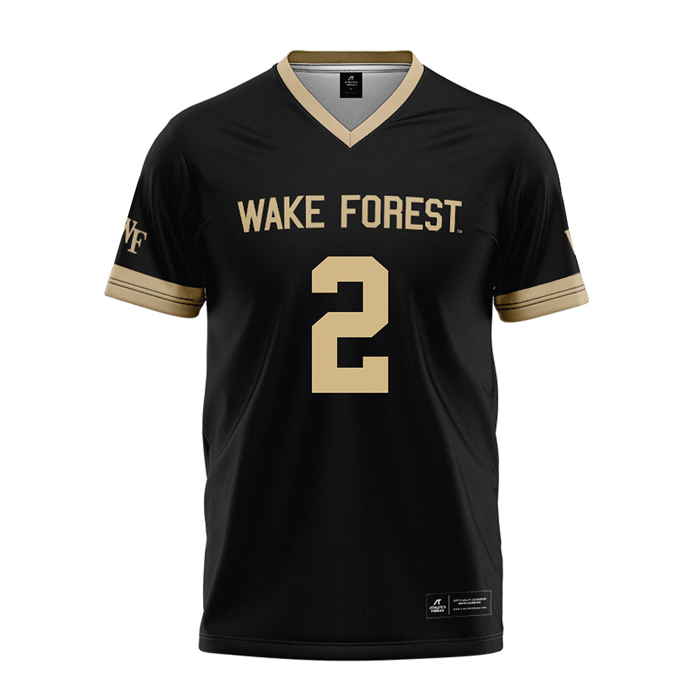 Wake Forest - NCAA Football : Brian Blades II - Black Football Jersey-0