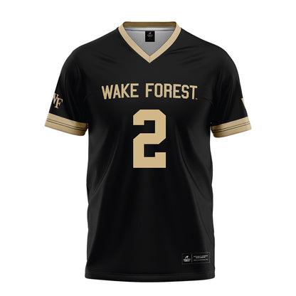 Wake Forest - NCAA Football : Brian Blades II - Black Football Jersey-0