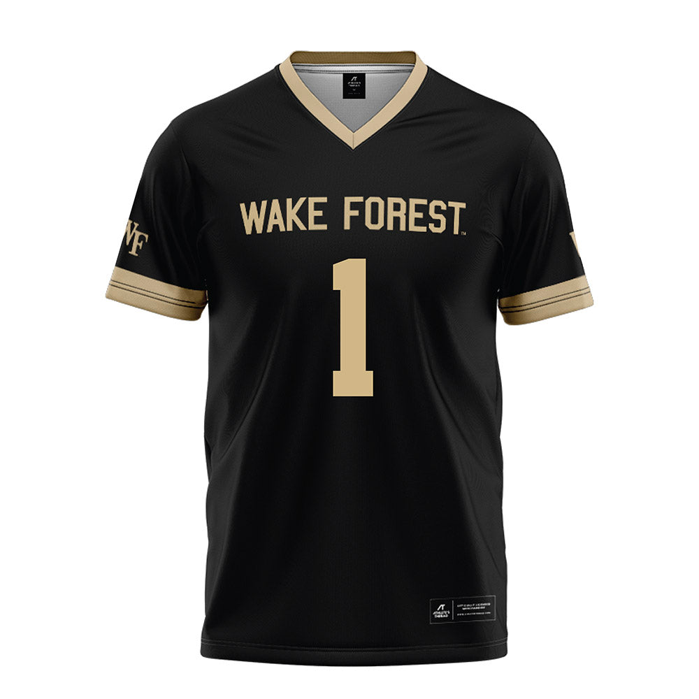 Wake Forest - NCAA Football : Kahnen Daniels - Black Football Jersey-0