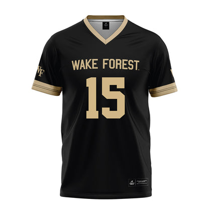Wake Forest - NCAA Football : Gannon Jones - Black Football Jersey-0