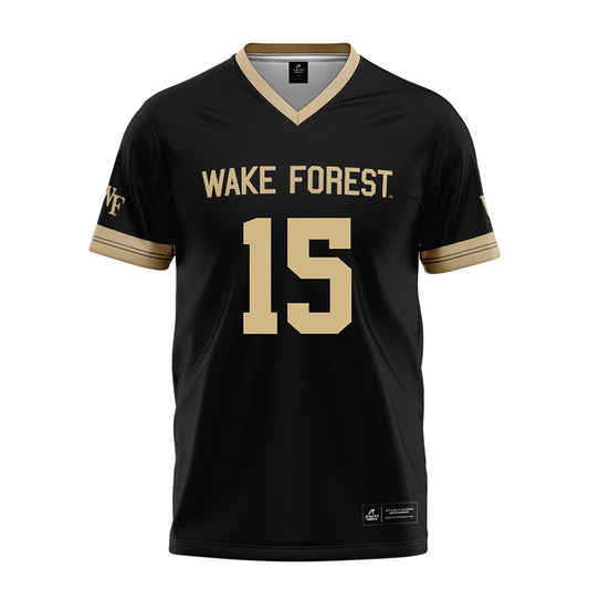 Wake Forest - NCAA Football : Gannon Jones - Black Football Jersey-0