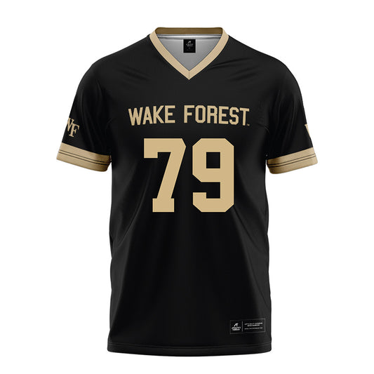 Wake Forest - NCAA Football : Langston Hogg - Black Football Jersey-0