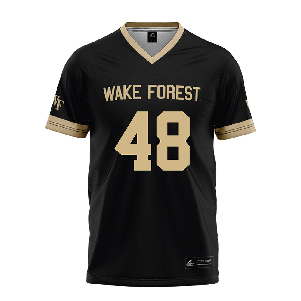 Wake Forest - NCAA Football : Ryan Harrington - Black Football Jersey-0