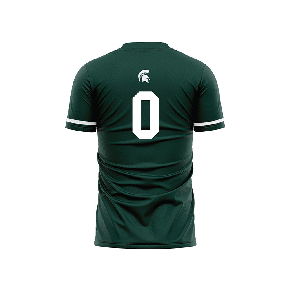 Michigan State - NCAA Women's Soccer : Noelle Henning - Green Soccer Jersey-1