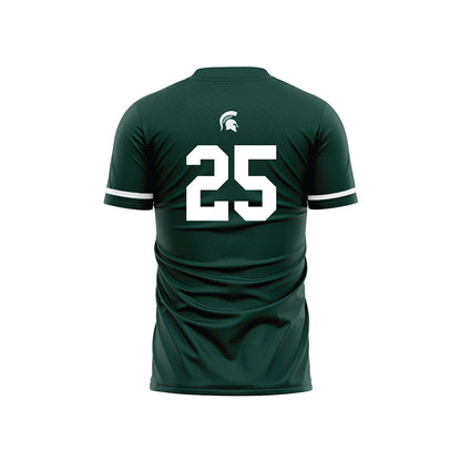 Michigan State - NCAA Men's Soccer : Jackson Lusky - Green Soccer Jersey-1