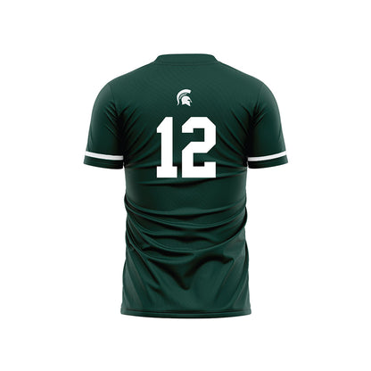Michigan State - NCAA Women's Soccer : Mackenzie Kruer - Green Soccer Jersey-1